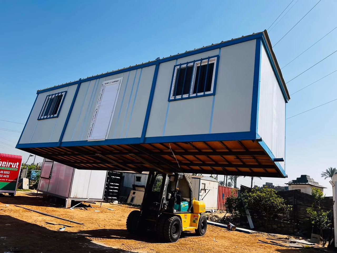 تجهيز مواقع المشاريع للوحدات الجاهزة