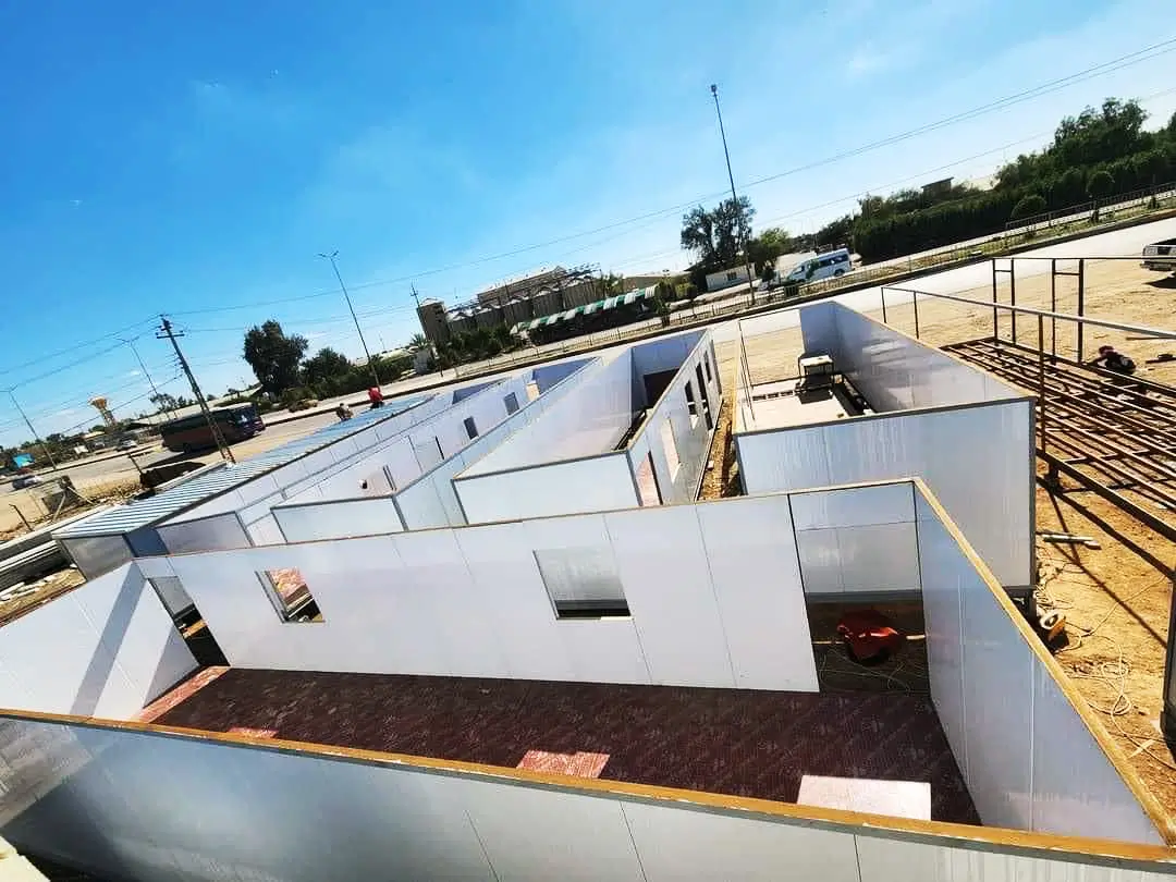 أعمال تأسيس وقواعد للكرفانات والكونتينرات